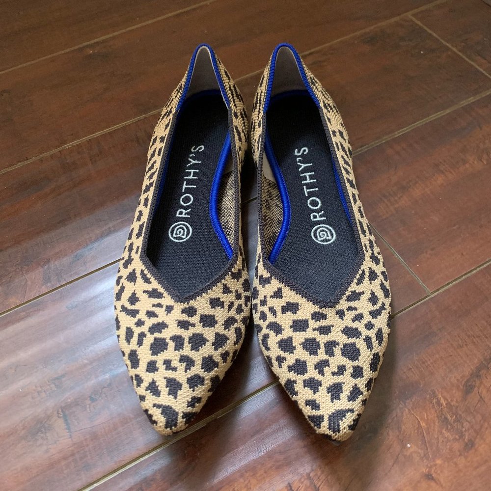 Rothy's The Point Leopard Cheetah Flats [BRAND NEW]